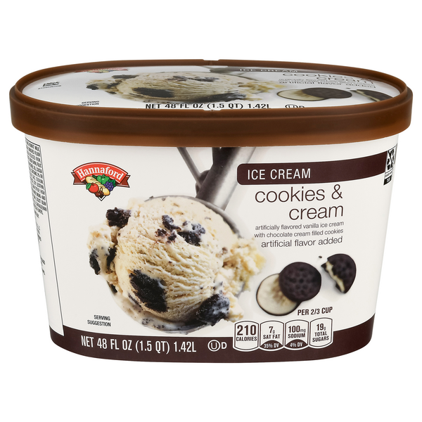 Hannaford Cookies & Cream Ice Cream