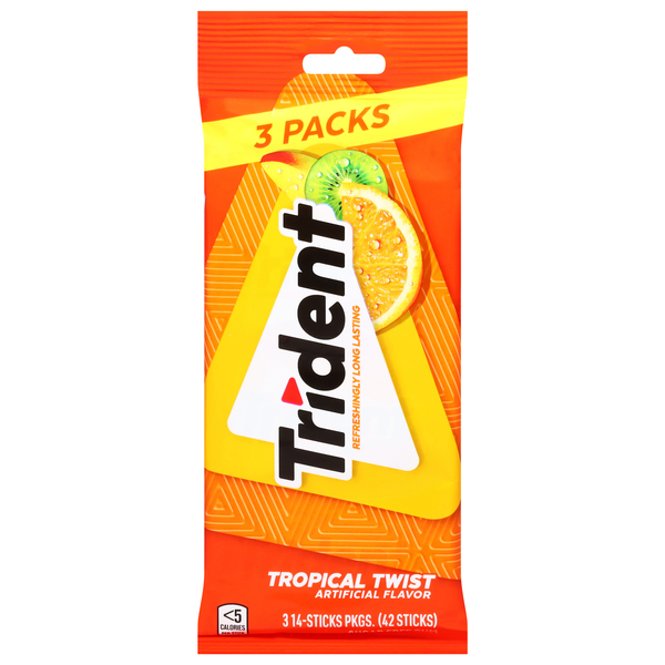 Trident Tropical Twist Gum - 3 pk
