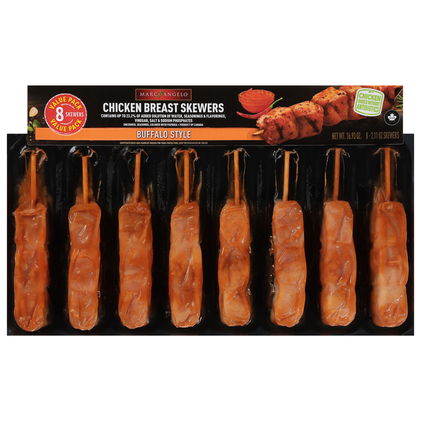 Marc Angelo Buffalo Style Chicken Breast Skewers - 8 ct