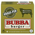 Bubba Burger Grass-fed 1/4 lb Beef Patties - 4 ct Frozen