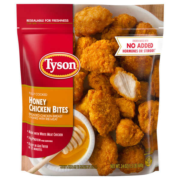 Tyson Fully Cooked Breaded Honey Chicken Bites Frozen