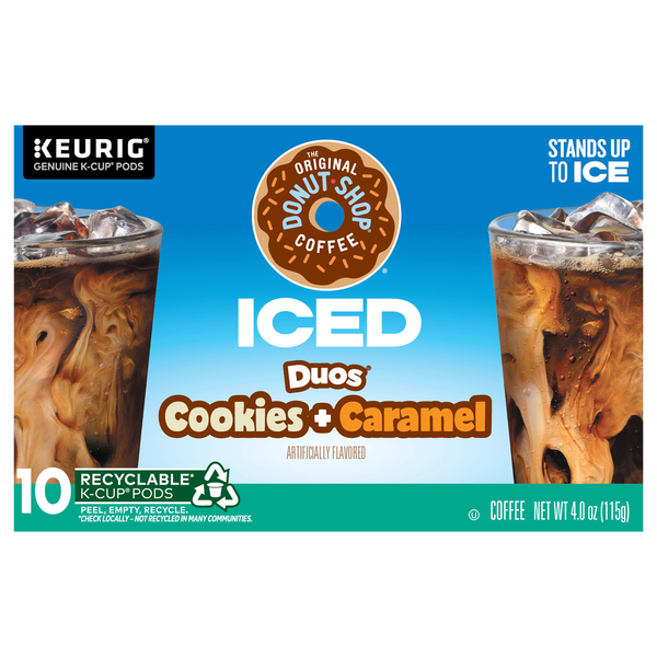 The Original Donut Shop Iced Duos Cookies + Caramel K-Cup Coffee Pods
