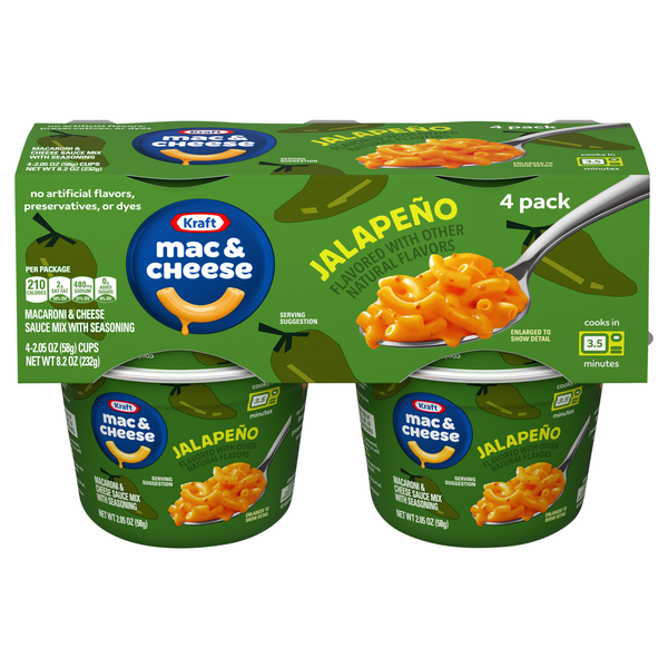 Kraft Jalapeno Mac & Cheese - 4 ct