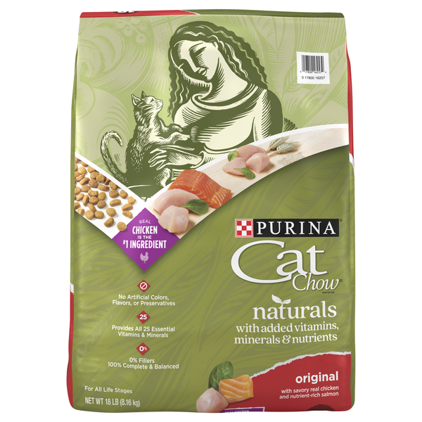 Purina Cat Chow Naturals Original Chicken & Salmon All Ages Dry Cat Food