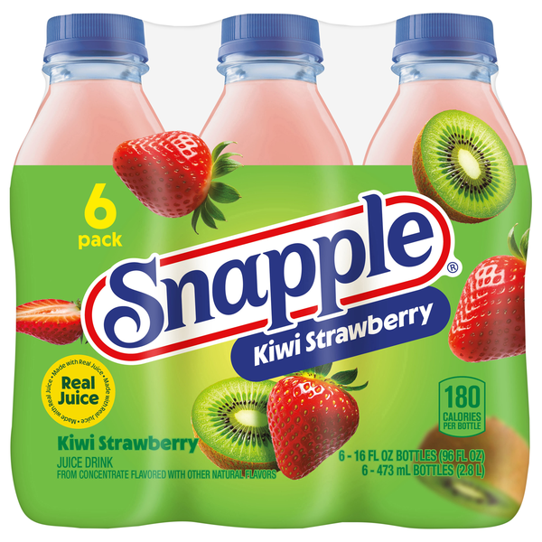 Snapple Kiwi Strawberry Flavored Juice Drink - 6 pk