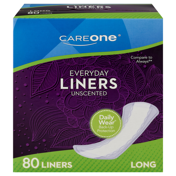 CareOne Unscented Long Everyday Liners