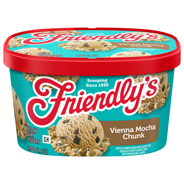 Friendly's Vienna Mocha Chunk Ice Cream