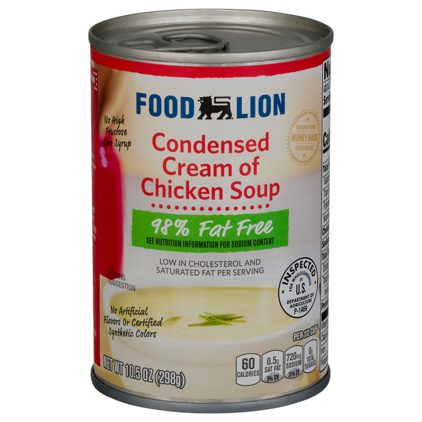 Food Lion Condensed 98% Fat Free Cream of Chicken Soup