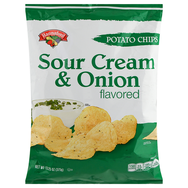 Hannaford Sour Cream & Onion Potato Chips