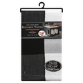 Royal Crest Cotton Kitchen Towel Black & White 18 x 28 Inch