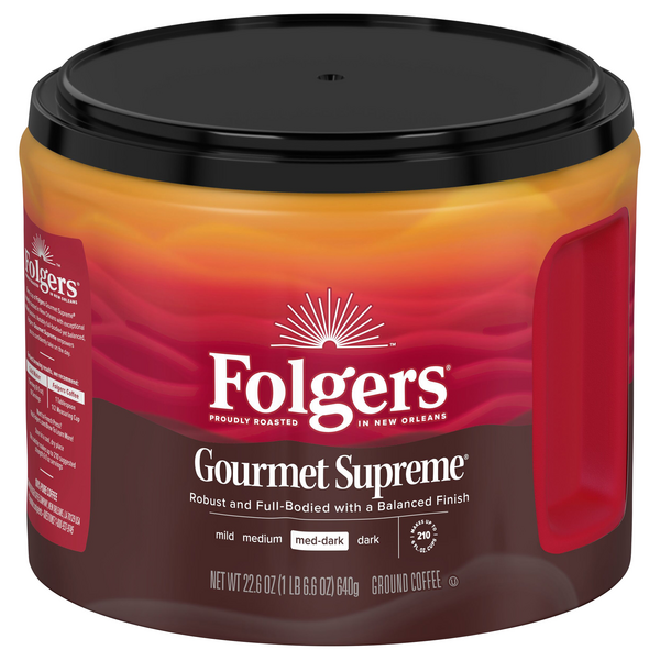 Folgers Gourmet Supreme Medium Dark Roast Ground Coffee