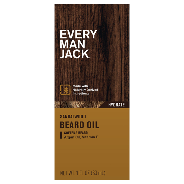 Every Man Jack Sandalwood Hydrating Beard Oil with Shea Butter