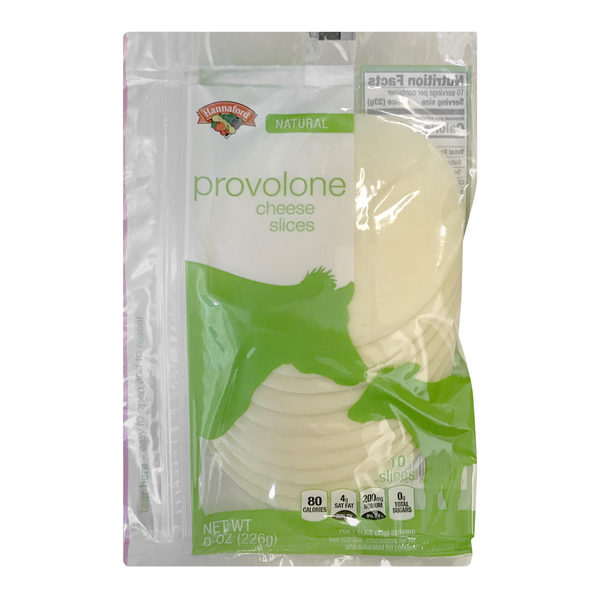 Hannaford Natural Provolone Cheese Slices - 10 ct