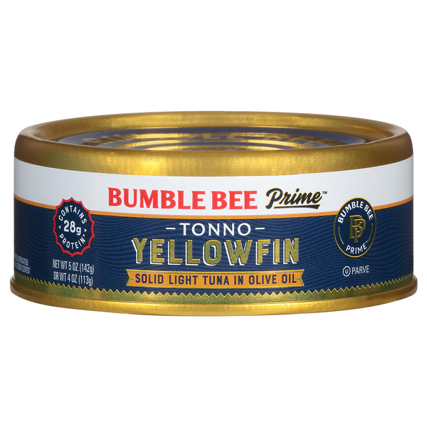 Save on Bumble Bee Gourmet Yellowfin Solid Light Tuna in Olive Oil Order Online Delivery Stop