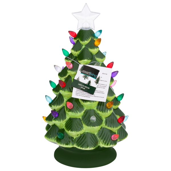 Save on Smart Living Light Up Decor LED Ceramic Large Green Tree Order