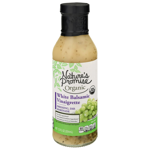 Nature's Promise Organic White Balsamic Vinaigrette Dressing Dip Marinade