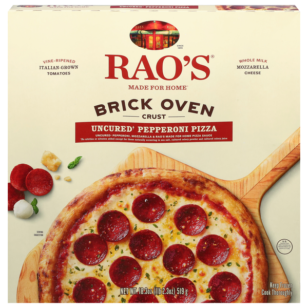 Rao's Brick Oven Crust Uncured Pepperoni Pizza Frozen