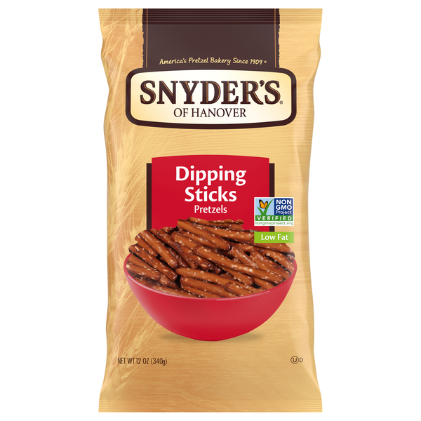 Snyder's of Hanover Low Fat Dipping Sticks Pretzels