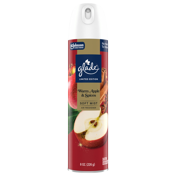 Glade Warm Apple & Spices Soft Mist Air Freshener Aerosol Spray