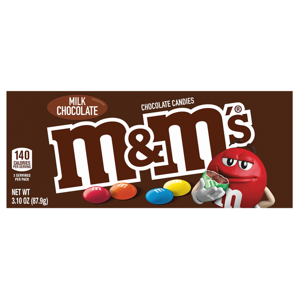 M&M's Milk Chocolate Candy Movie Theater Box