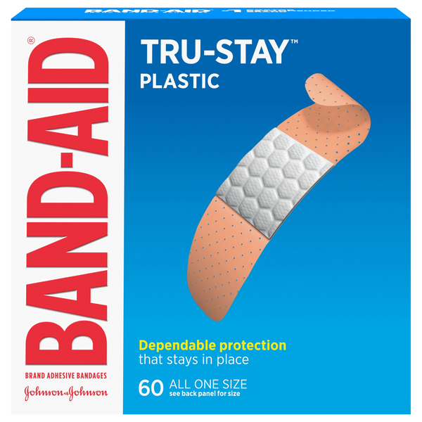 Band-Aid Bandages Tru-Stay Plastic 3/4 X 3 Inch
