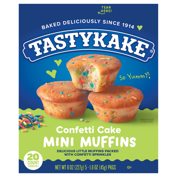 Tastykake Mini Muffins Confetti Cake 5 ea - 4 ct