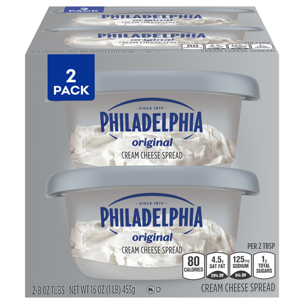 Philadelphia Original Cream Cheese Spread - 2 ct