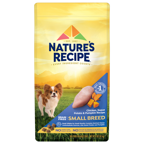 Nature's Recipe Grain Free Small Breed Salmon Sweet Potato Dry Dog Food