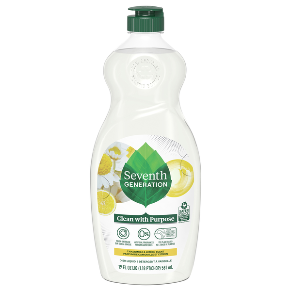 Seventh Generation Powered by Plants Chamomile & Lemon Liquid Dish Soap