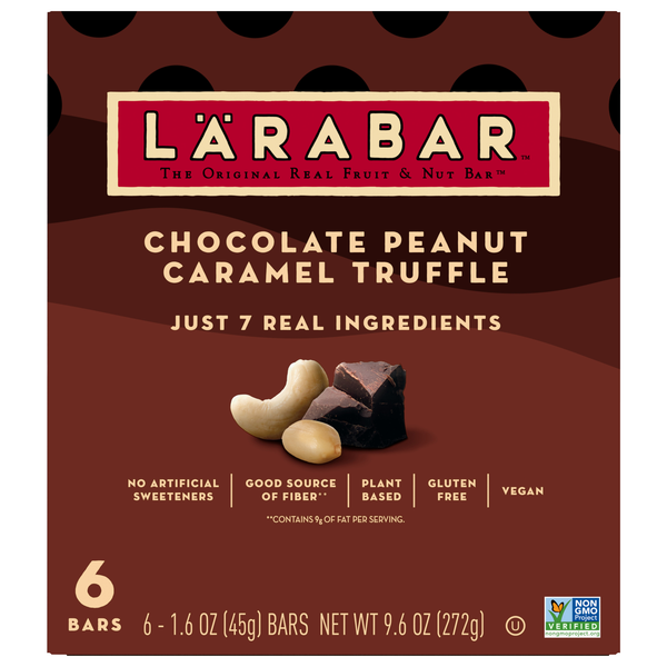 LARABAR Gluten Free Chocolate Peanut Caramel Truffle Fruit & Nut Bar 6 ct