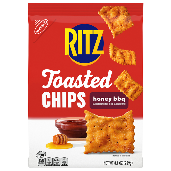 Nabisco Ritz Toasted Chips Honey BBQ Crackers