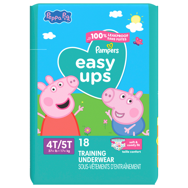 Pampers Easy Ups Girls 4T-5T My Little Pony Training Underwear 37+ lb