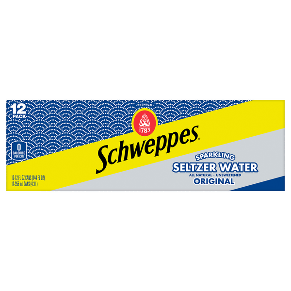 Schweppes Original Sparkling Seltzer Water - 12 pk