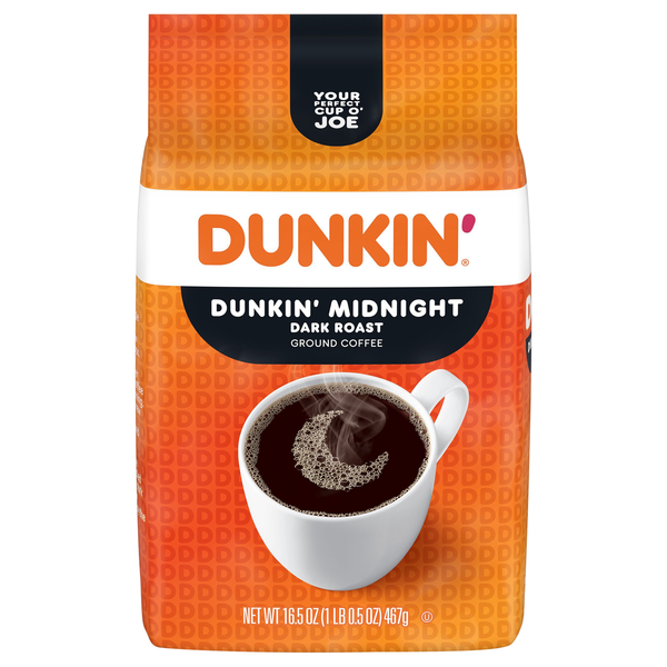 Dunkin' Midnight Dark Roast Ground Coffee