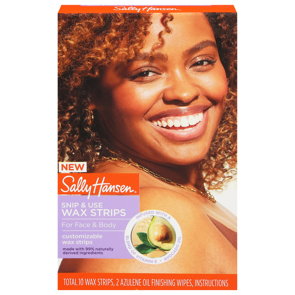 Sally Hansen Snip & Use Customizable Wax Strips w/Finishing Wipes
