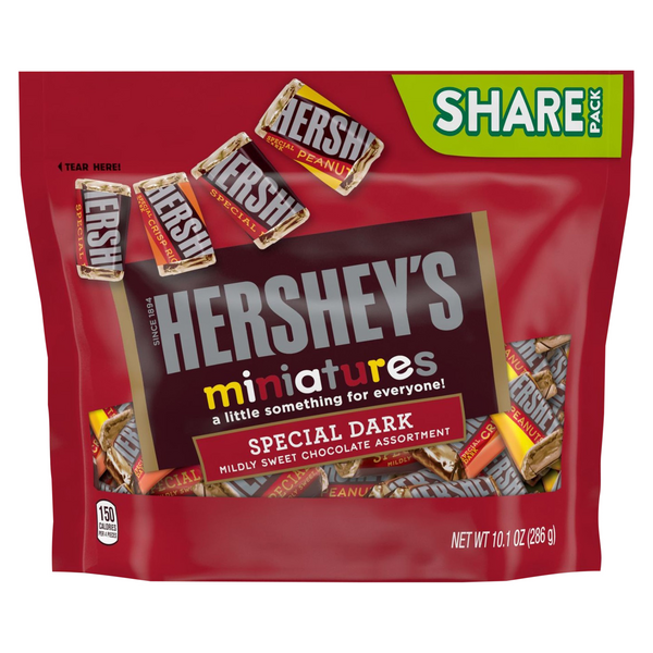 Hershey's Special Dark Chocolate Candy Assortment Miniatures Share Pack