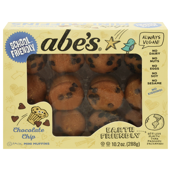 Abe's Vegan Chocolate Chip Mini Muffins - 12 ct