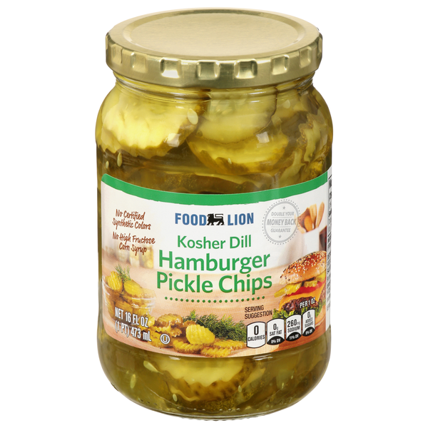 Food Lion Kosher Dill Hamburger Pickle Chips