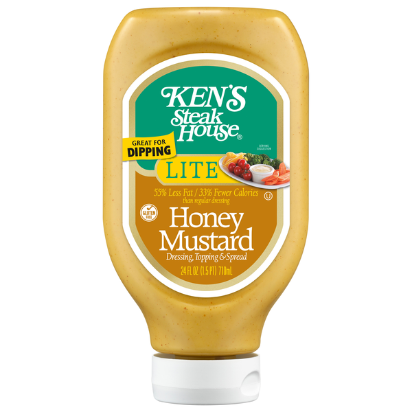 Ken's Steak House Lite Honey Mustard Dressing Topping & Spread