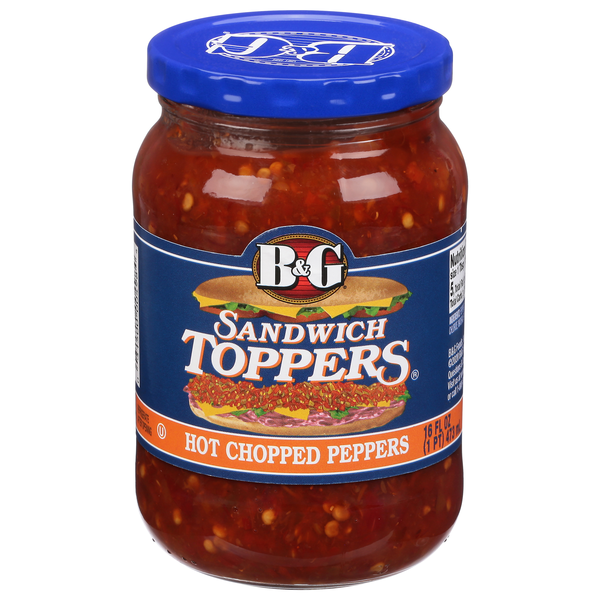 B&G Sandwich Toppers Hot Chopped Peppers