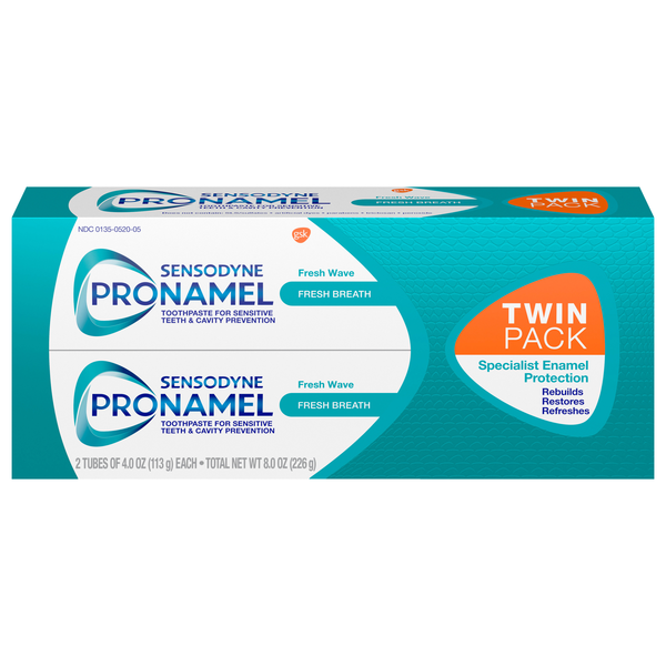 Sensodyne ProNamel Fresh Wave Fluoride Toothpaste - 2 ct