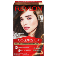 Revlon ColorSilk Beautiful Permanent Hair Color Light Brown 51