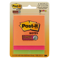 3M Post-it Super Sticky Notes Assorted Colors 3 X 3 Inch - 45 Sheets/Pad