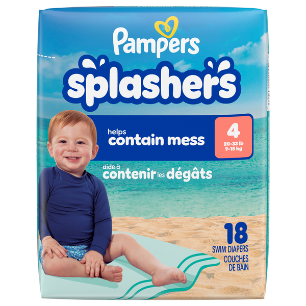 Pampers Splashers Medium Swim Pants 20-33 lb
