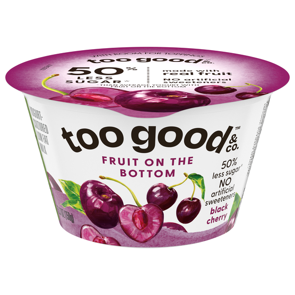 Too Good & Co. Fruit on the Bottom Black Cherry Yogurt Cup