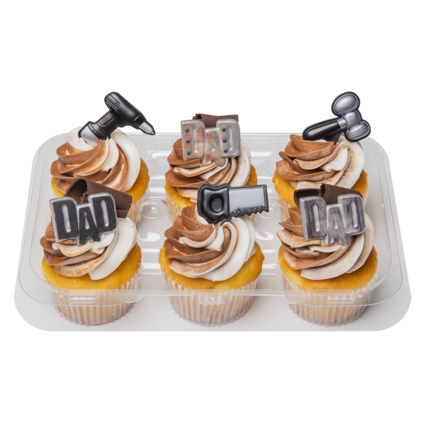 Stop & Shop Bakery Father's Day Gold Cupcakes - 6 ct