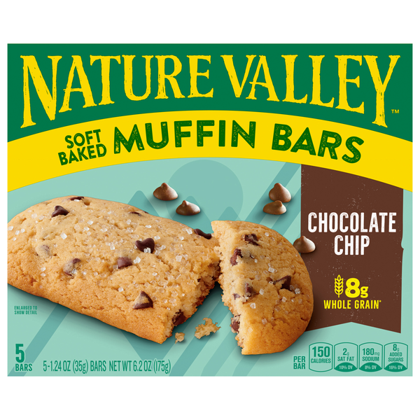 Nature Valley Chocolate Chip Soft Baked Muffin Bars - 5 ct