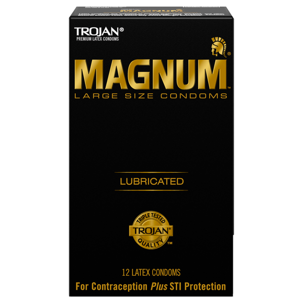 Trojan Magnum Large Size Lubricated Latex Condoms