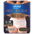 Always Discreet Boutique Women's Incontinence Underwear Maximum L