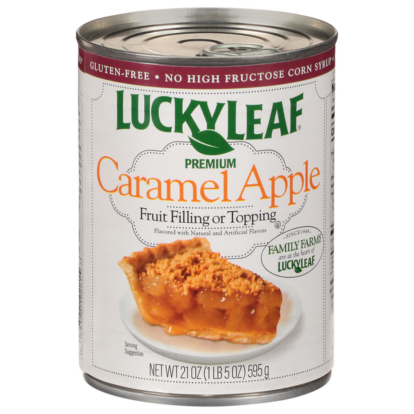 Lucky Leaf Premium Caramel Apple Fruit Filling or Topping